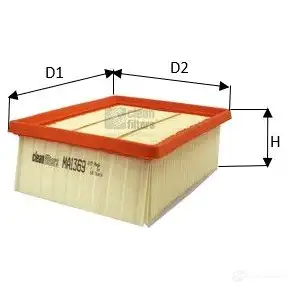 Воздушный фильтр CLEAN FILTERS ZY UO106 8010042136904 ma1369 1576932
