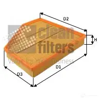 Воздушный фильтр CLEAN FILTERS ma3492 1438191460 2J ZNY изображение 0