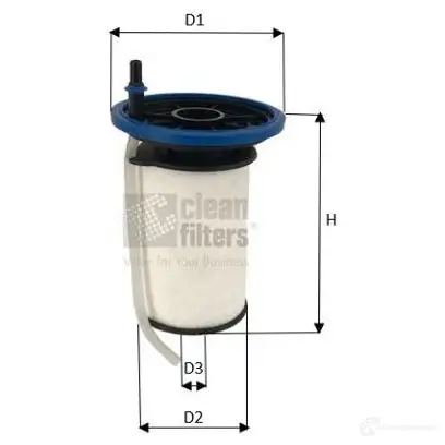 Топливный фильтр CLEAN FILTERS mg3612 PUOQ FU 1437333323 изображение 0
