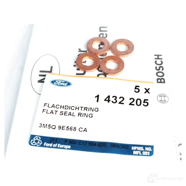 Медная шайба под форсунку FORD 22288070 3M5Q-9E568-CA Y GIIU