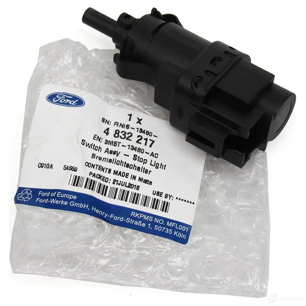 Датчик стоп сигнала, выключатель FORD 1T16 J 4 832 217 21510934 - Изображение 1