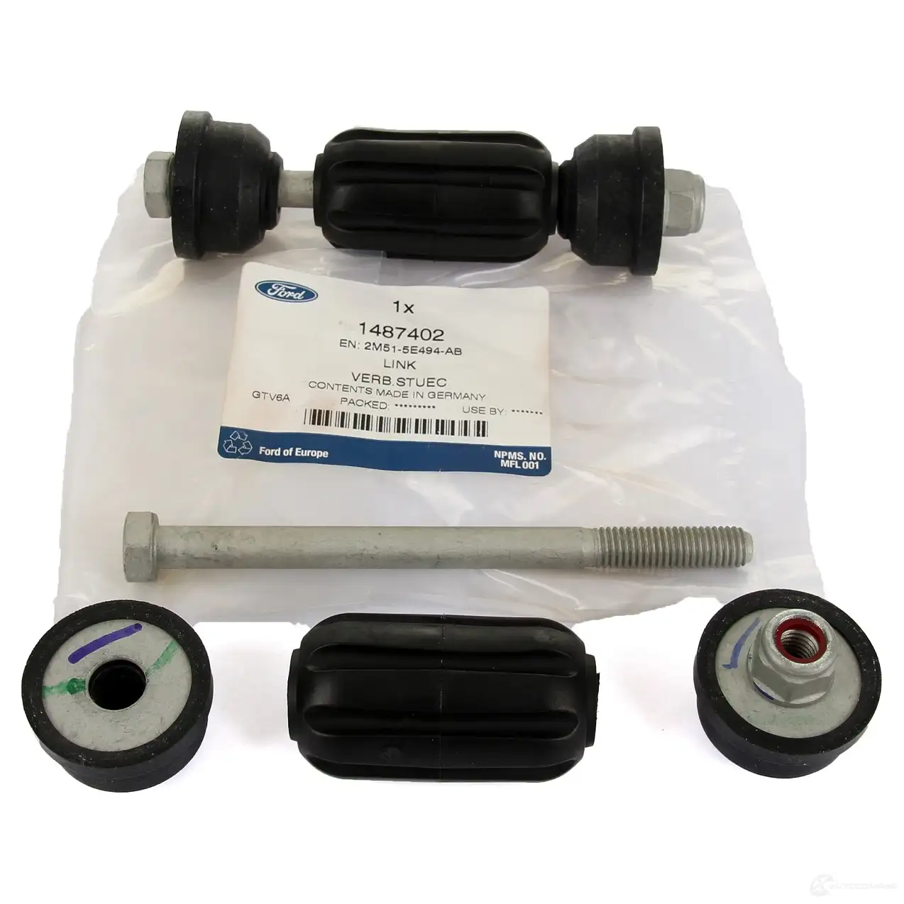 Стойка стабилизатора, тяга задняя FORD 23187644 1 487 402 9T5FR SV - Изображение 1