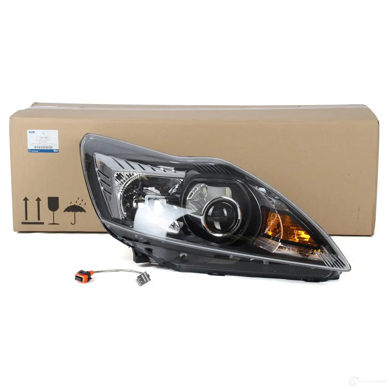 Фара передняя правая электро с мотором черный xenon d1s FORD 21446108 1744967 A QWWM - Изображение 1