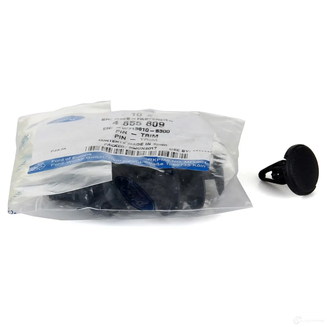Зажим стопорного штифта FORD 4855809 1 JS4N7 26858454 - Изображение 1