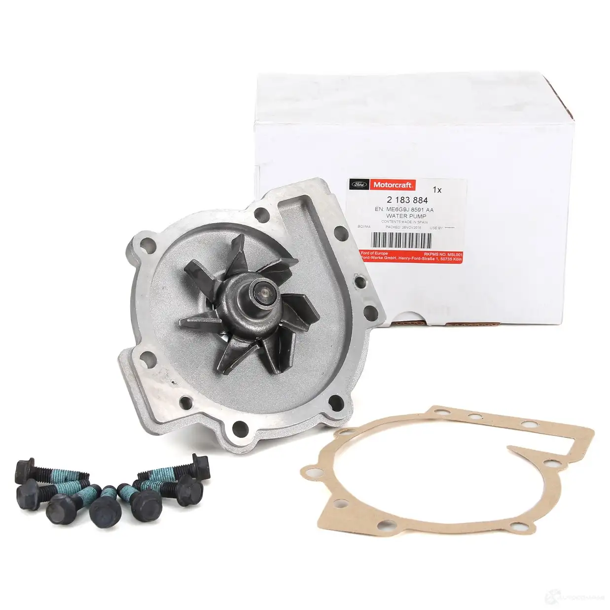 Водяной насос, помпа FORD 2183884 K7YG2 7U 1220231786 - Изображение 1