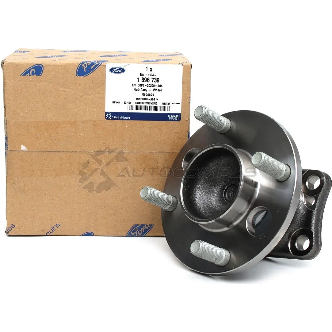 Оригинальная задняя ступица подшипника колеса Fiesta 6 MK6 до 10,2012 Ka+ FORD 2126980 1422888385 W4 78B - Изображение 1