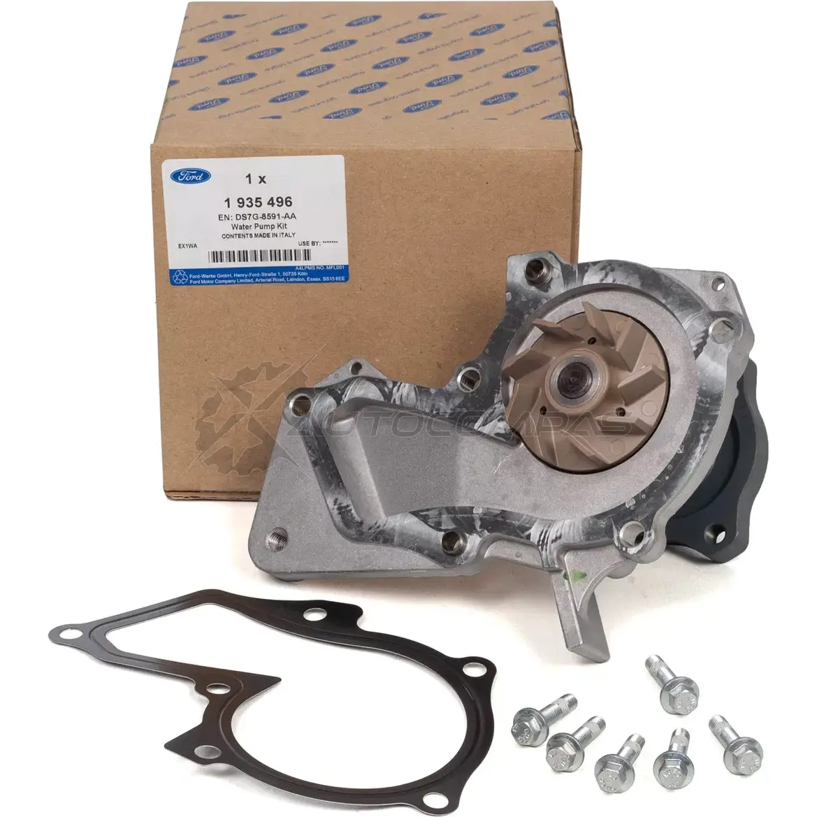 Оригинальный водяной насос с прокладкой S-Max Focus 3 Mondeo 5 C-Max 2 1,5 EcoBoost FORD 1935496 E8SJD R 29504906 - Изображение 1