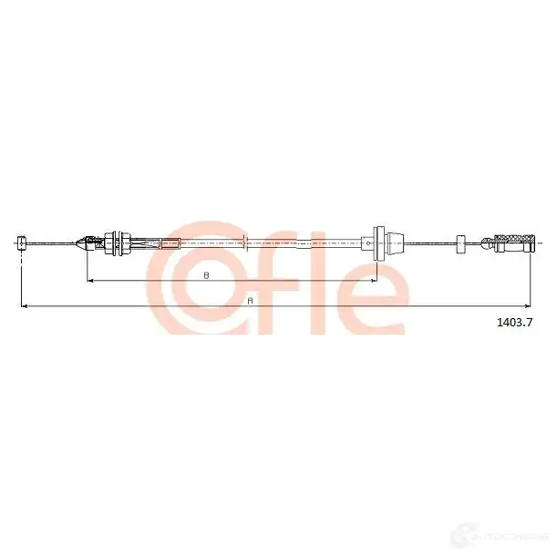 Трос газа COFLE OMAUHC 4298752 1403.7 92.1 403.7