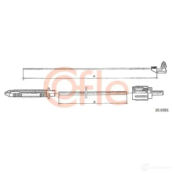 Трос газа COFLE 10.0381 7 EZM2L 1437361868 изображение 0