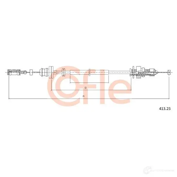 Трос газа COFLE 92.413 .23 413.23 4299910 DCDQ5 изображение 0
