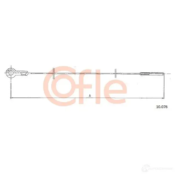 Трос газа COFLE 10.076 4296838 92.10.07 6 22ZB8