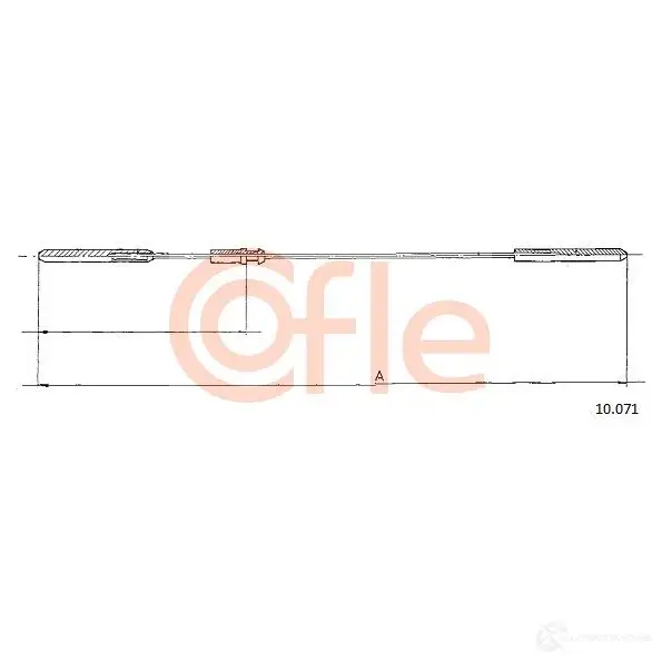 Трос газа COFLE 92.10.07 1 10.071 EFJ52N 4296835