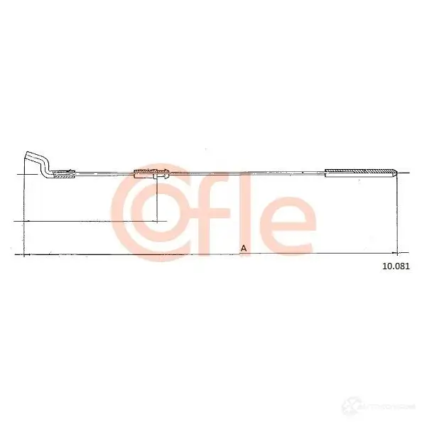 Трос газа COFLE 92.10 .081 6DTJKTR 10.081 4296841