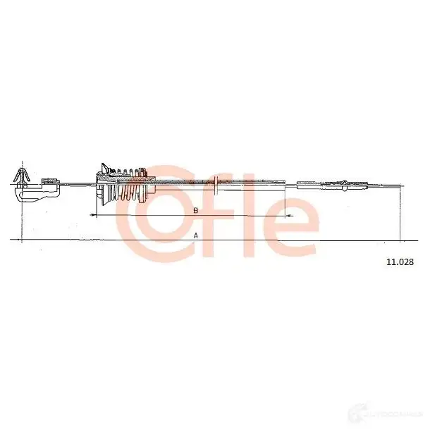 Трос газа COFLE YSF6LW 92.11.0 28 4297795 11.028