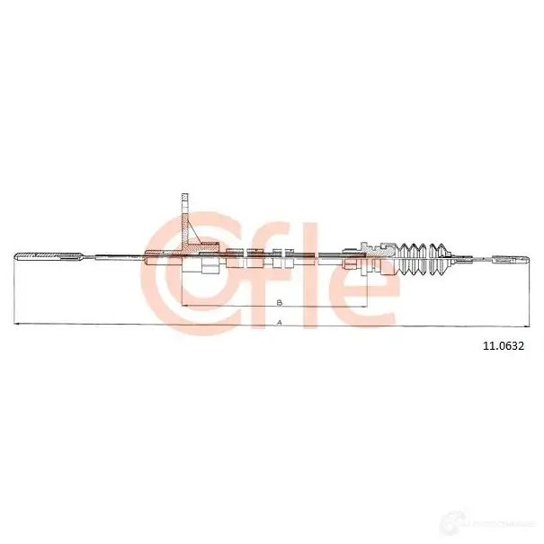 Трос газа COFLE 11.0632 ZYNFWLM 4297801 92.11. 0632