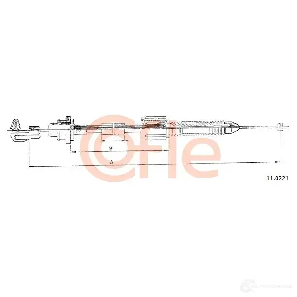 Трос газа COFLE 4297787 92.11. 0221 11.0221 GQQT3F