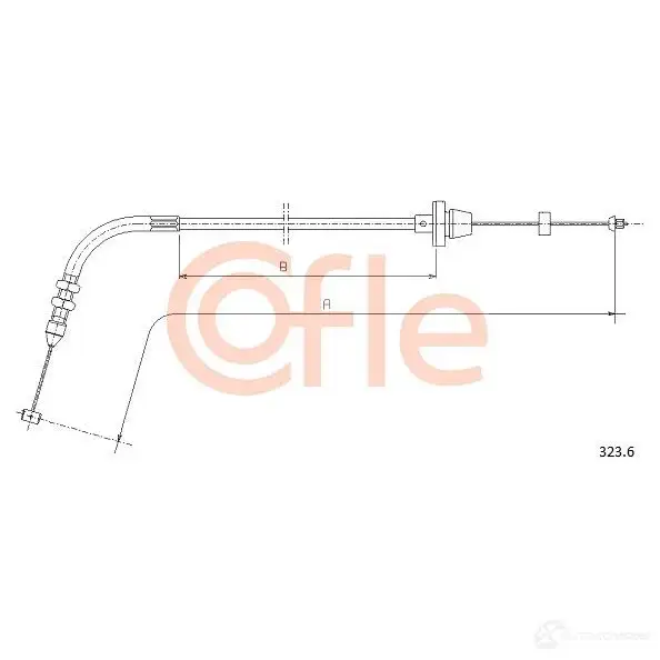 Трос газа COFLE 323.6 4299900 ENDNR 92.3 23.6