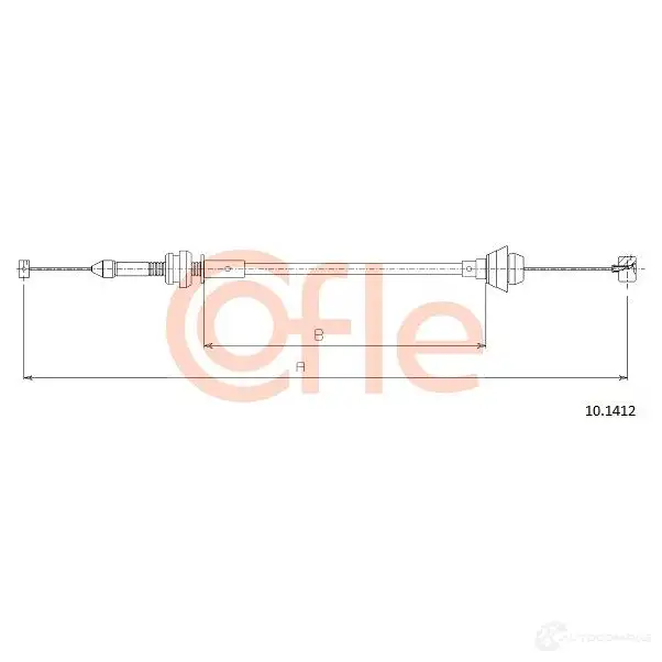 Трос газа COFLE 2V9U647 10.1412 92.10.1 412 4296862