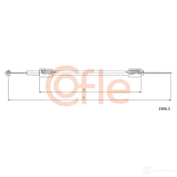 Трос капота COFLE 4299824 1906.3 92.1906 .3 JXG56P