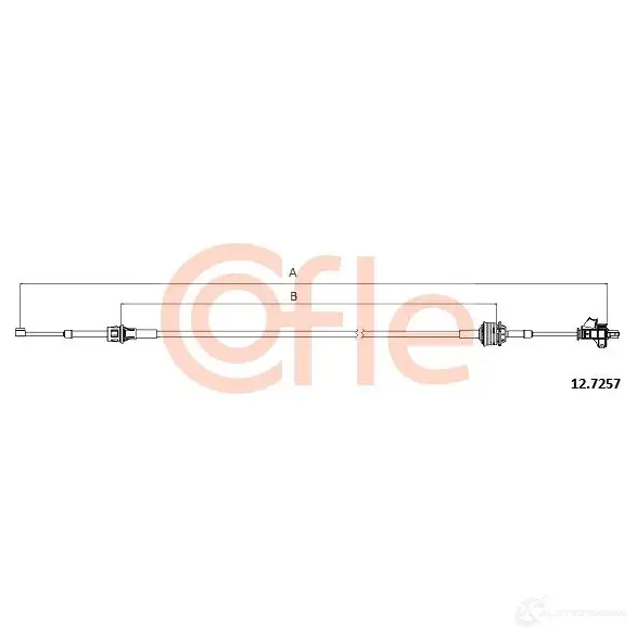 Трос коробки МКПП COFLE 4298611 92.12 .7257 12.7257 8UX052