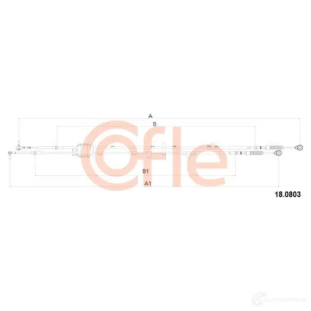 Трос коробки МКПП COFLE 92.18.0 803 18.0803 TNJVXU5 4299701