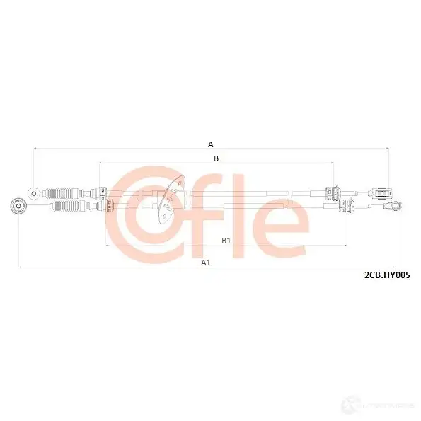 Трос коробки МКПП COFLE 1437362015 2CB.HY005 S N45Q5 изображение 0