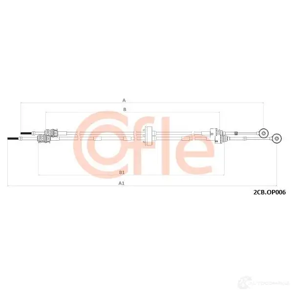 Трос коробки МКПП COFLE 2CB.OP006 1437362263 V8P 6WA изображение 0