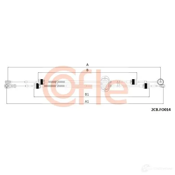Трос коробки МКПП COFLE X5 GHI 2CB.FO014 1437361888