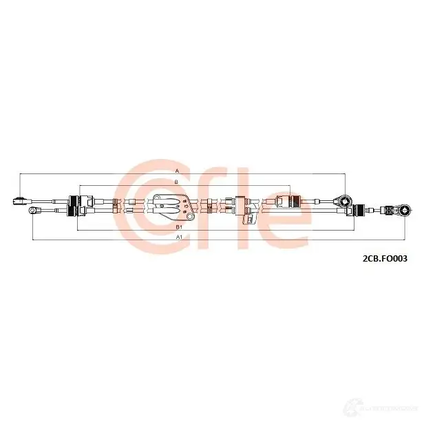 Трос коробки МКПП COFLE EQ WSL 2CB.FO003 1437362261 изображение 0