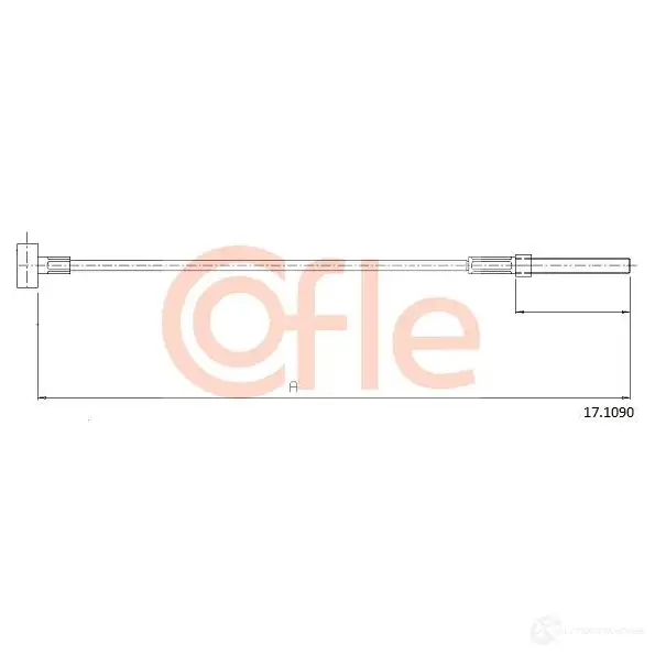 Трос ручника COFLE 17.1090 RD0NEK 4299137 92.17. 1090 - Изображение 1