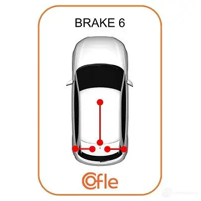 Трос ручника COFLE 4297303 E6S5P6R 10.6201 9 2.10.6201 изображение 1