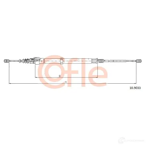 Трос ручника COFLE 10.9033 92.10. 9033 JVOLY70 4297623 изображение 0