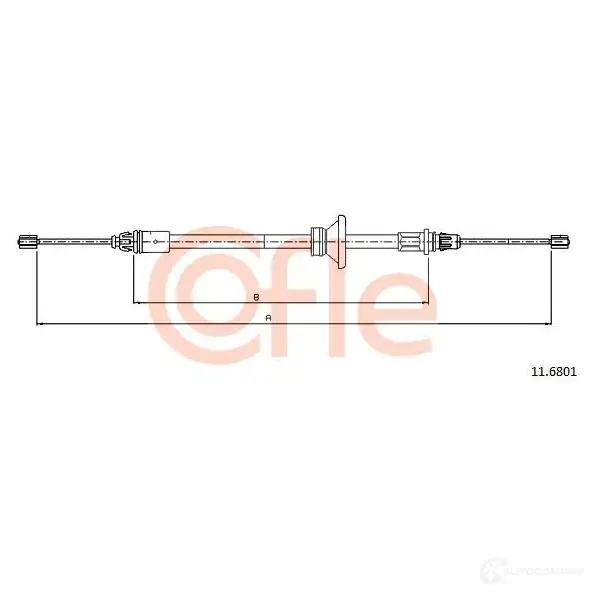 Трос ручника COFLE 11.6801 GFHU5UT 92.11.6 801 4298405 изображение 4