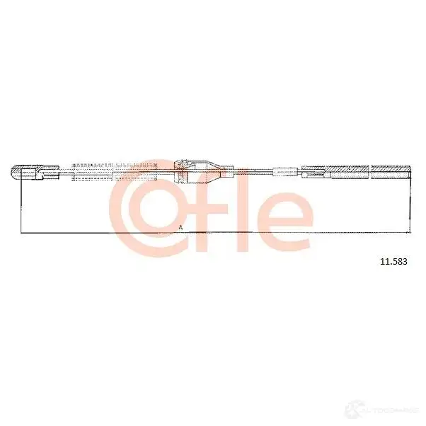 Трос ручника COFLE 4298256 11.583 92.11 .583 U1N5WSM - Изображение 1