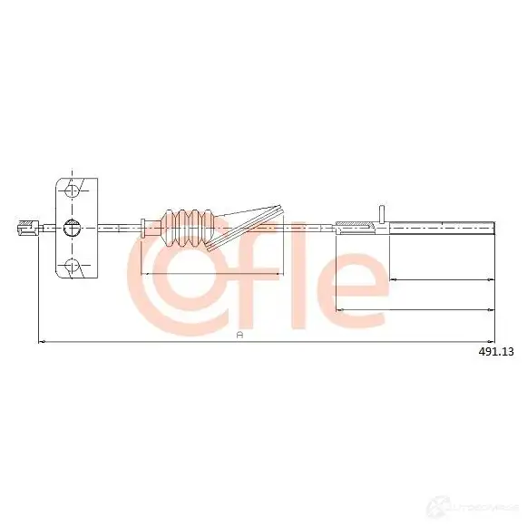 Трос ручника COFLE OTMQPY 92.49 1.13 491.13 4299953 изображение 0