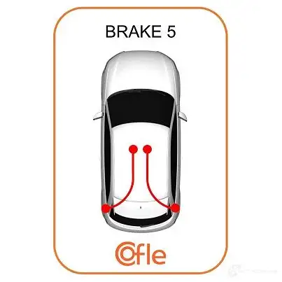 Трос ручника COFLE 97KDZA 9 1437350347 1.VW007 изображение 1