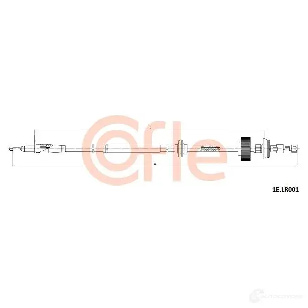 Трос ручника COFLE 1E.LR001 1424461002 NKVJ6W 92. 1E.LR001 - Изображение 1