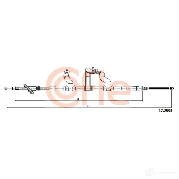 Трос ручника COFLE F5LNZS M 1437348985 92.17.2593 - Изображение 1
