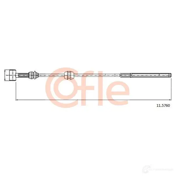 Трос ручника COFLE 4S2ZV2 4298221 92.11.57 60 11.5760 - Изображение 1