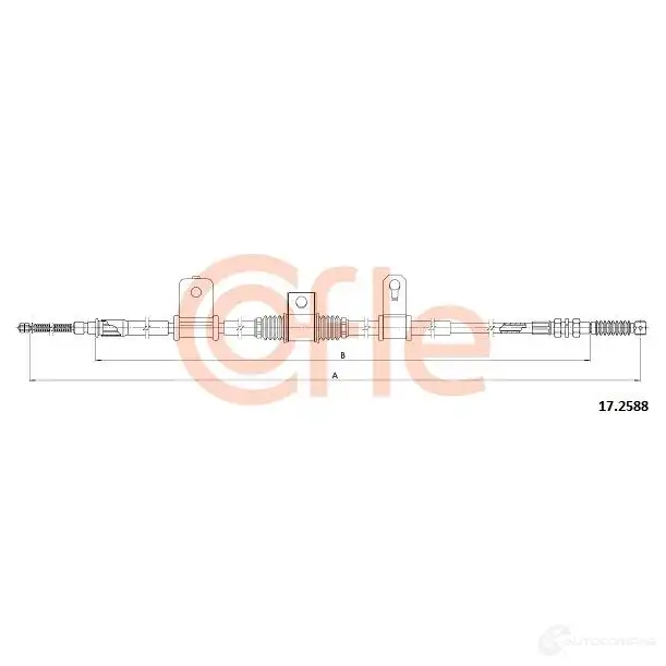 Трос ручника COFLE 17.2588 1437350478 N NW0V - Изображение 1