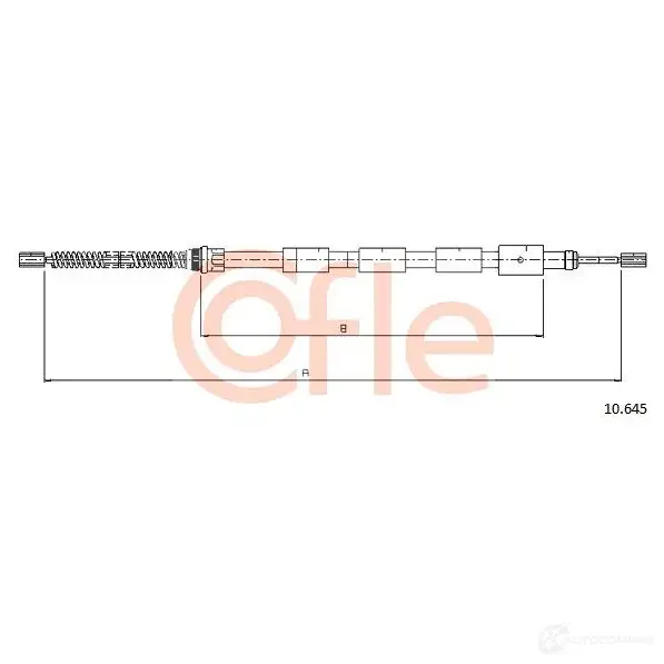Трос ручника COFLE 53H0RG 92.10 .645 4297328 10.645 - Изображение 1