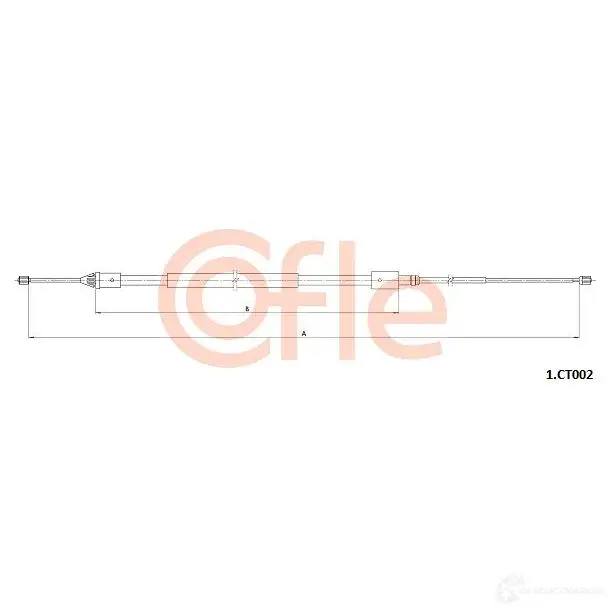 Трос ручника COFLE 1.CT002 UO7 31 1437348323 - Изображение 1