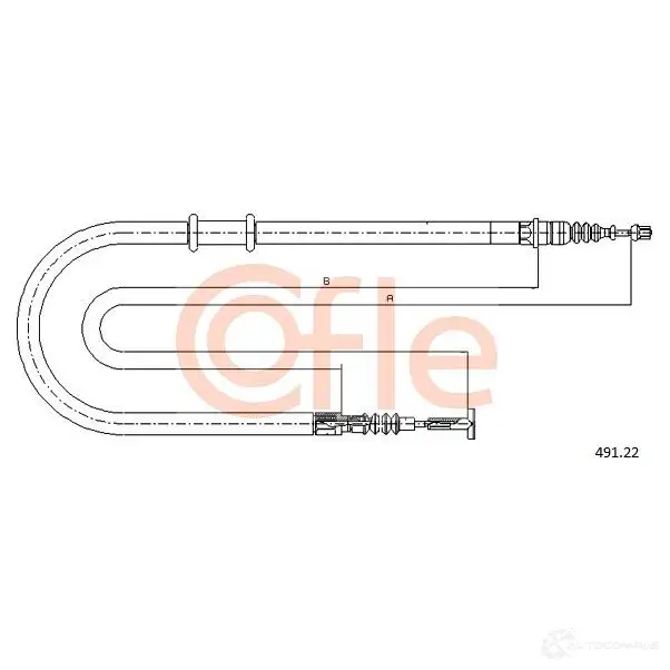 Трос ручника COFLE 14LCP5A 491.22 4299963 92.4 91.22 изображение 0