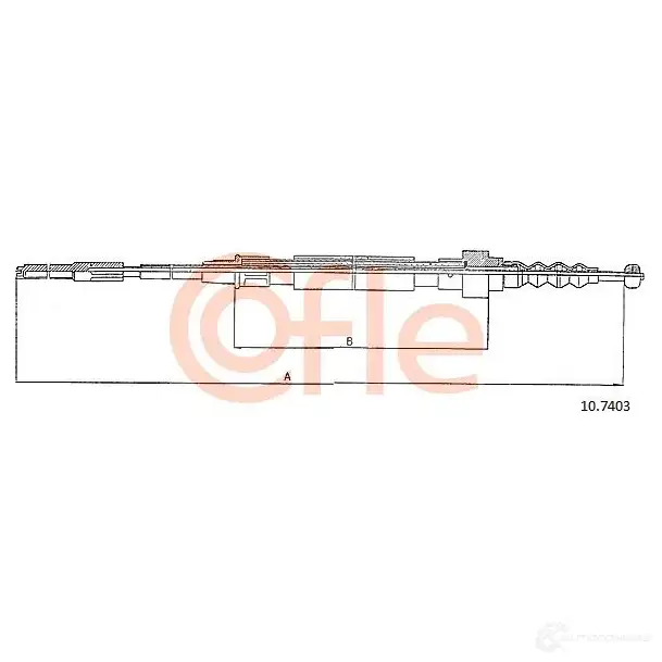 Трос ручника COFLE GSTTLM 10.7403 4297451 92.10 .7403 - Изображение 1
