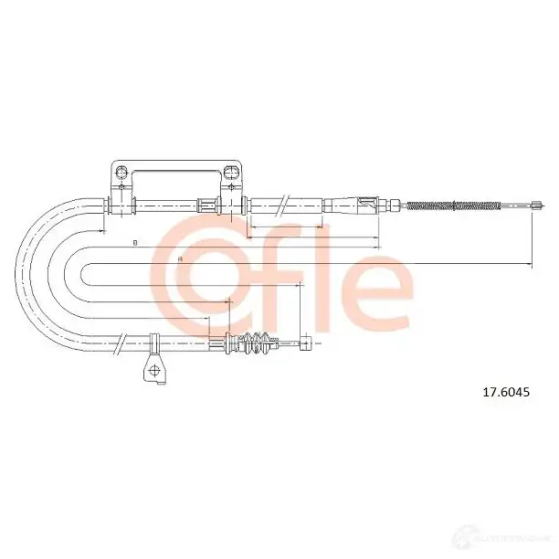 Трос ручника COFLE FYTCO8N 4299635 17.6045 92.17.60 45 изображение 0