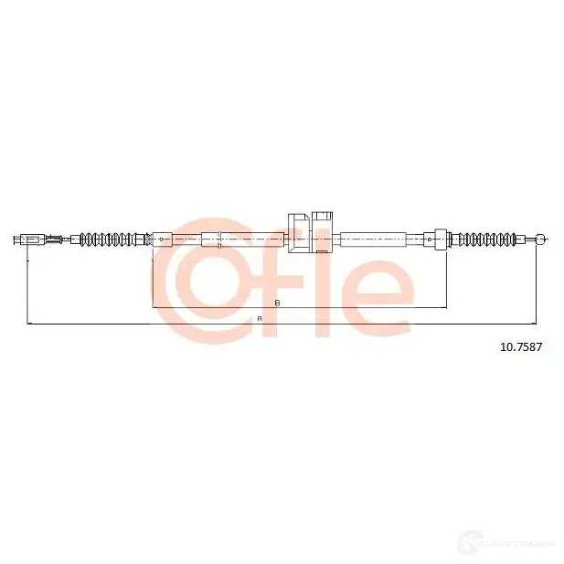 Трос ручника COFLE 4297532 92.10.75 87 10.7587 PFU6B изображение 5