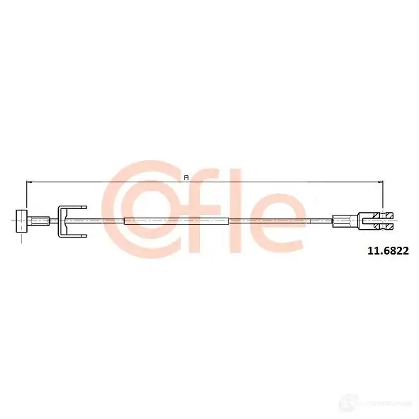 Трос ручника COFLE CLU20FG 92.11. 6822 4298426 11.6822 изображение 0