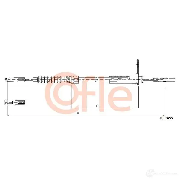 Трос ручника COFLE 10.9455 4297681 RG8KPD 92.10.945 5 - Изображение 1