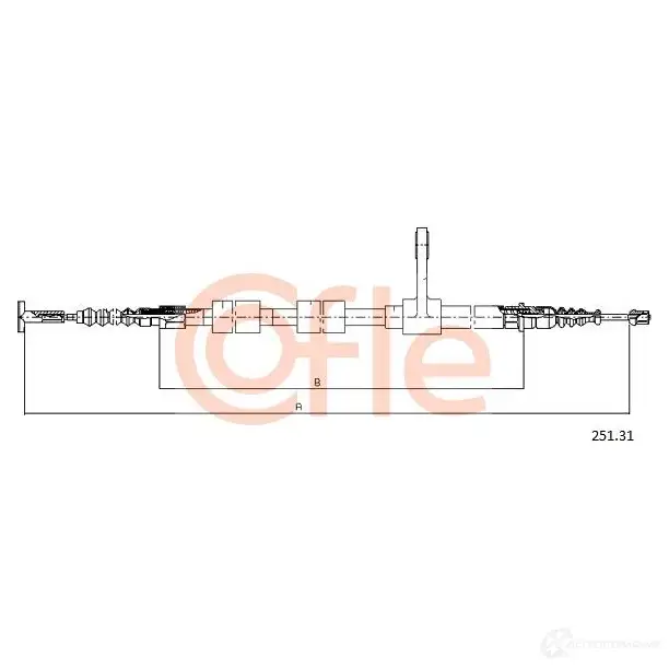 Трос ручника COFLE M0VEQS 251.31 4299878 92.2 51.31 изображение 0