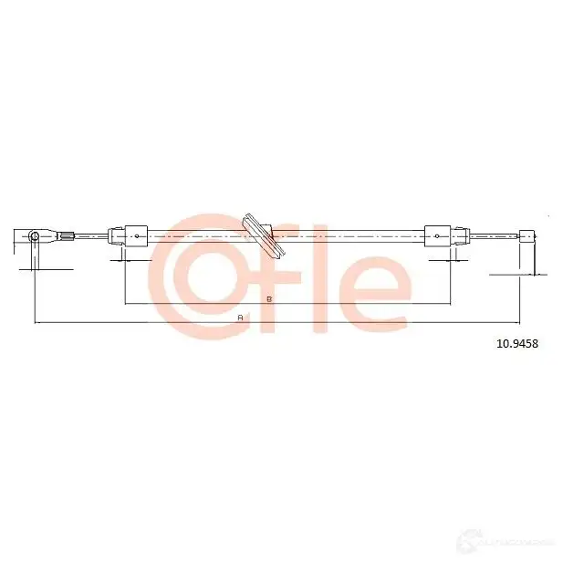 Трос ручника COFLE G083W 10.9458 4297684 92.10 .9458 - Изображение 1